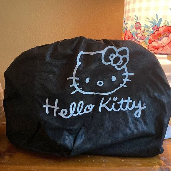 HELLO KITTY LOUNGEFLY SANRIO Leopard PATENT LOGO EMBOSSED DOME TOTE SATCHEL - Picture 3 of 6